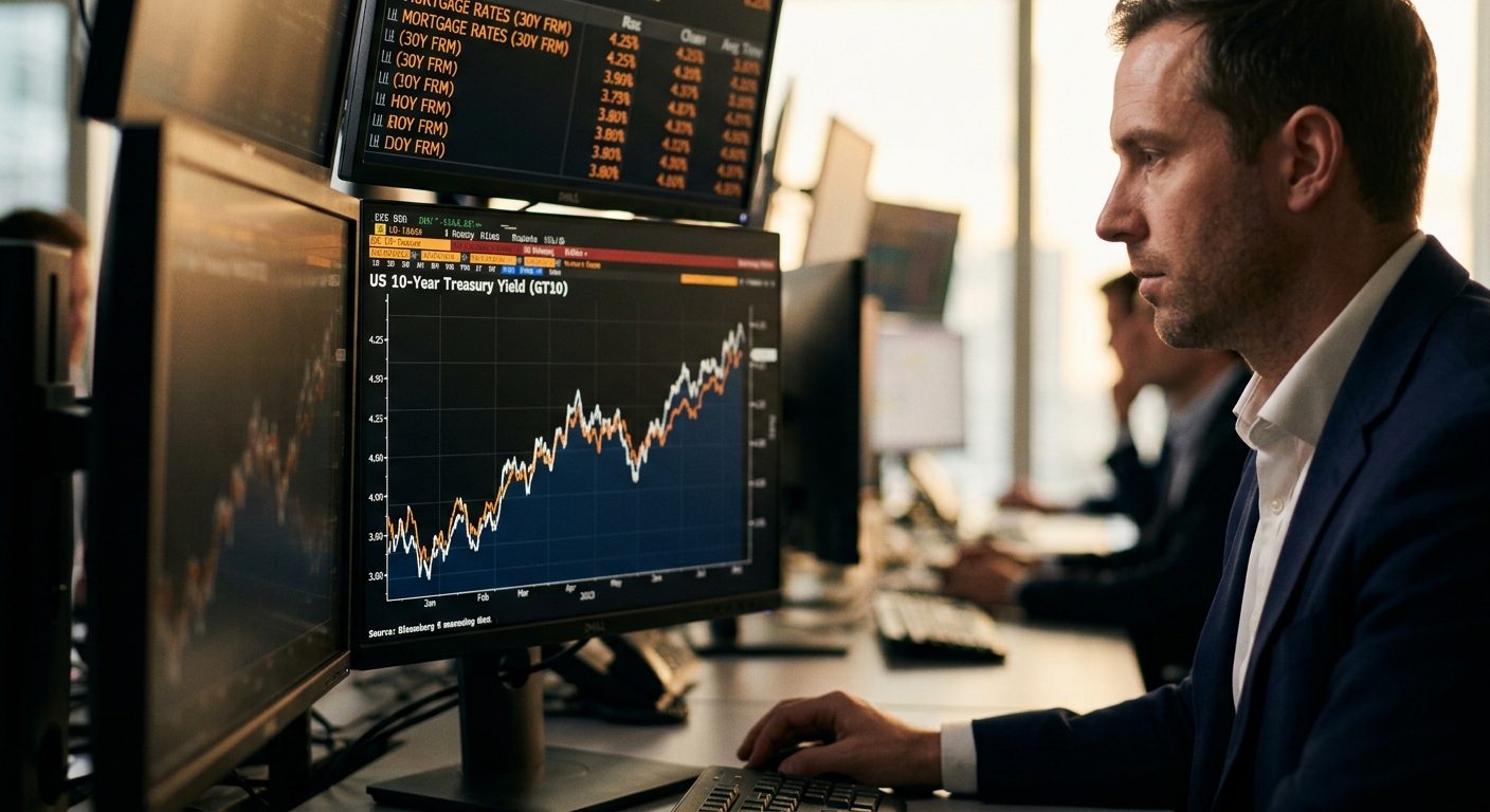 Ten-Year Treasury Yields Hit January Highs, Pushing Mortgage Rates to One-Year Peak