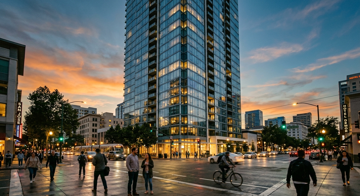 Two Downtown San Jose Apartment Towers Sell for $380 Million